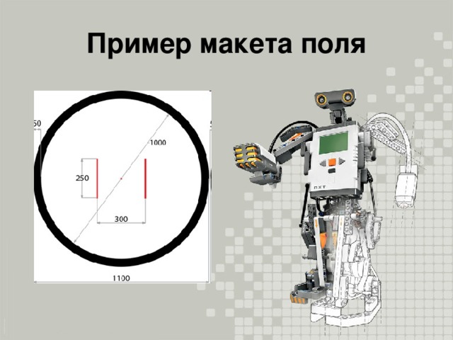 Пример макета поля