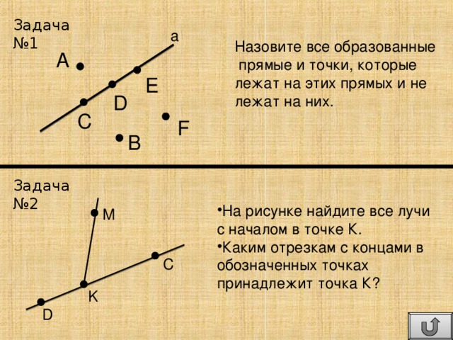 Три точки на одной прямой