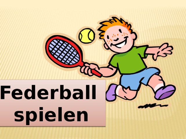 Federball spielen