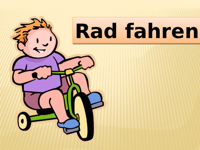 Rad fahren