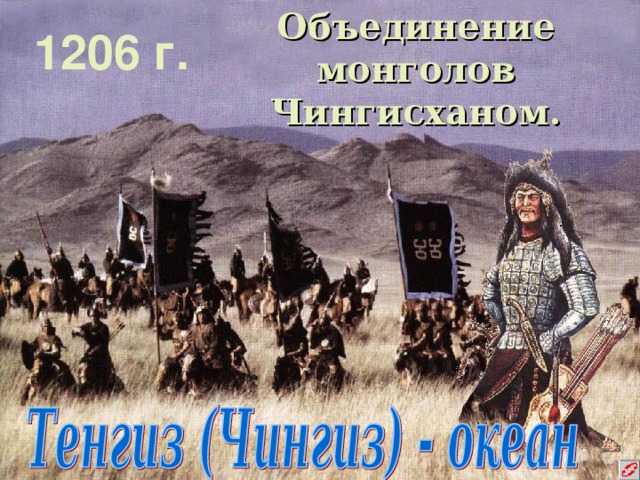 Объединение монголов Чингисханом. 1206 г.