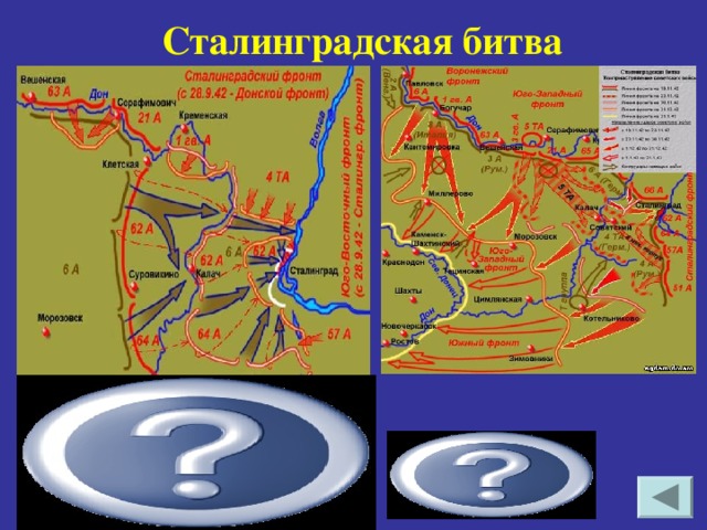 Сталинградская битва 17 июля 1942 – 2 февраля 1943гг 17 июля – 19 ноября 1942 гг  19 ноября 1942 - 2 февраля 1943гг