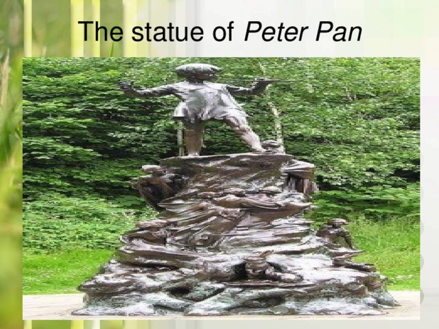 The statue of Peter Pan