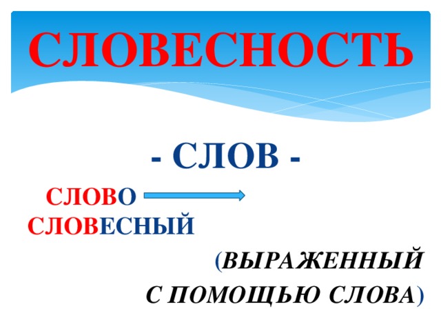 Словесность