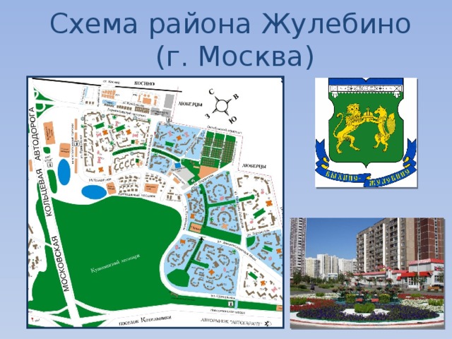 Схема района Жулебино  (г. Москва)