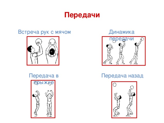 Передачи Встреча рук с мячом Динамика передачи Передача назад Передача в прыжке