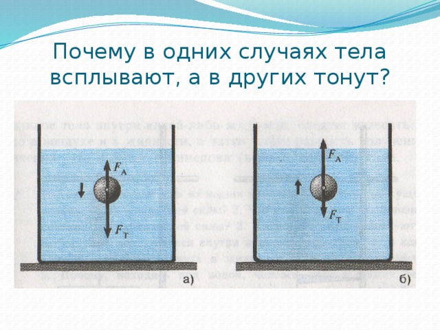 Тест по физике выталкивающая сила 7 класс