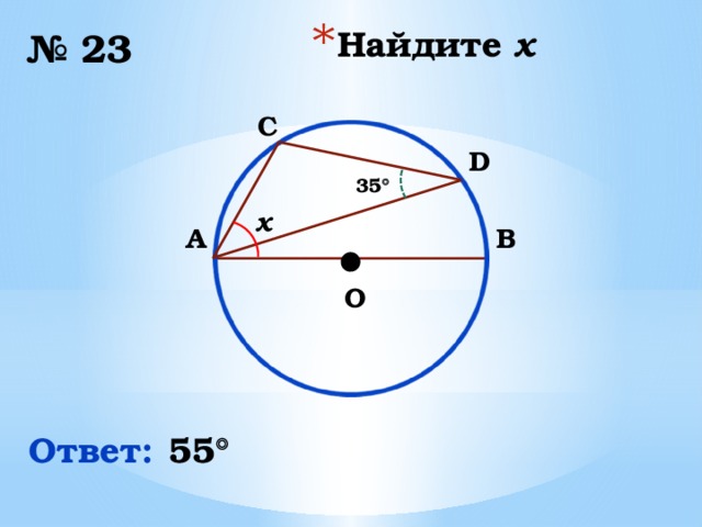 Найдите x