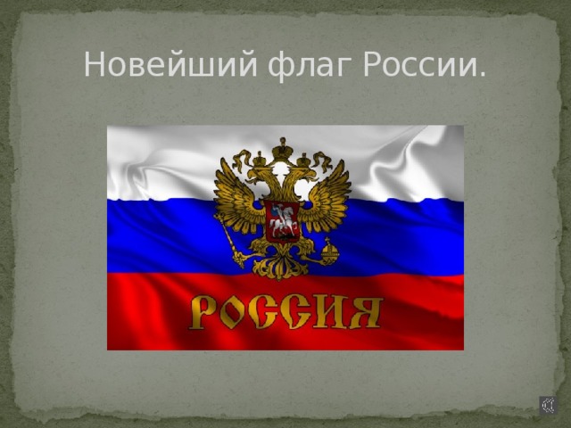 Новейший флаг России.