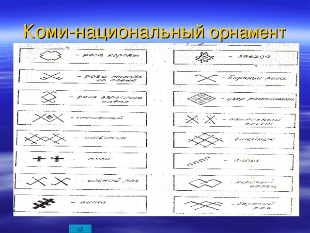 Коми-национальный орнамент