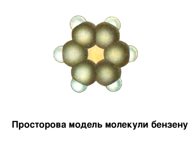 Просторова модель молекули бензену