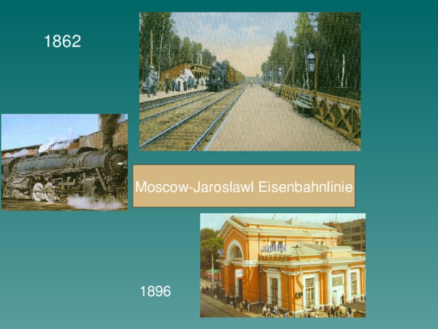 1862 Moscow-Jaroslawl Eisenbahnlinie 1896