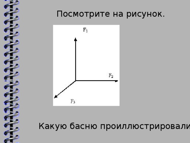 Посмотрите на рисунок. Какую басню проиллюстрировали физики?