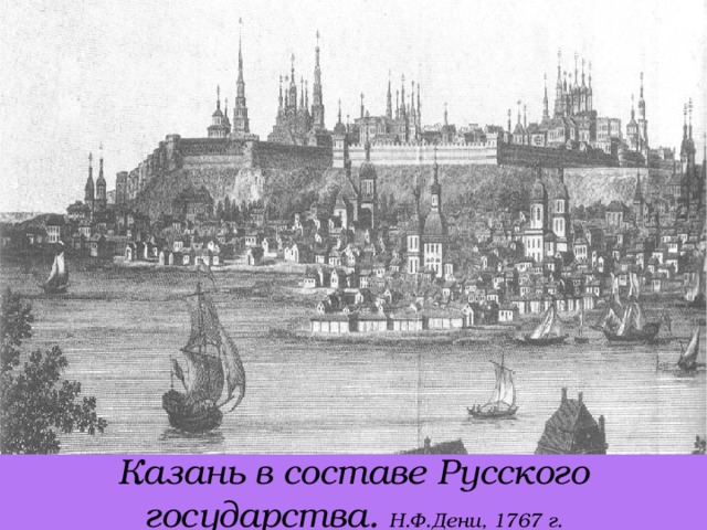 Казань в составе Русского государства. Н.Ф.Дени, 1767 г.