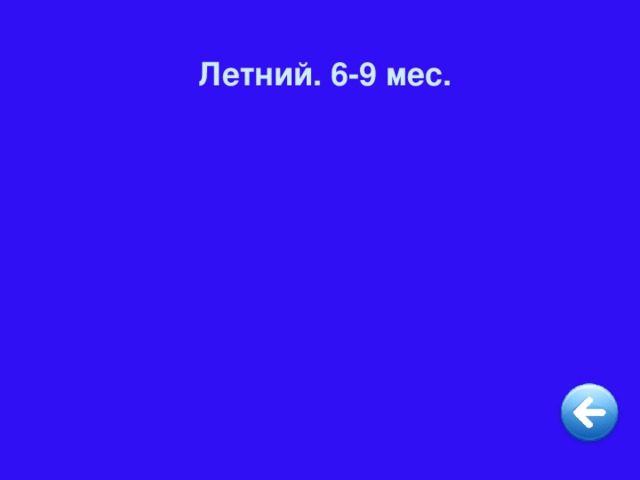 Летний. 6-9 мес.