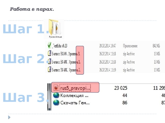 Работа в парах. Шаг 1. Шаг 2. Если нет Интернета. Шаг 3.