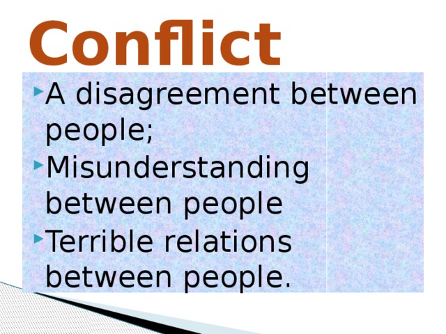 Conflict