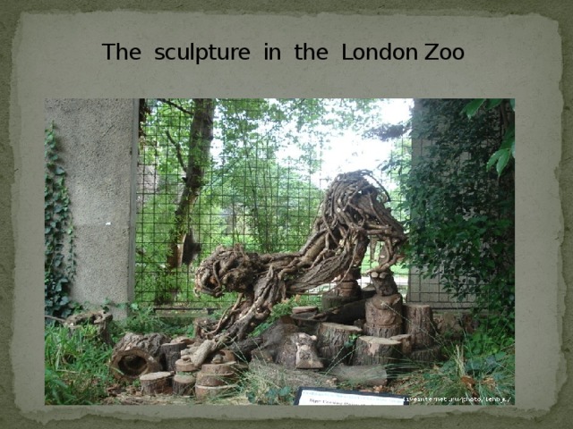 The sculpture in the London Zoo
