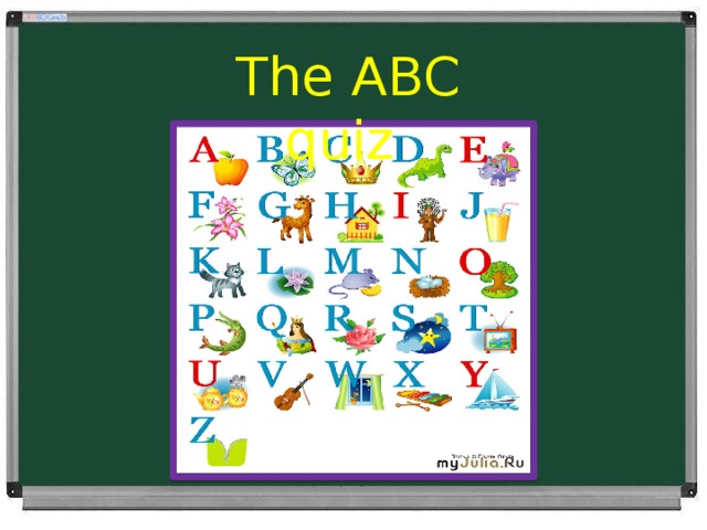 The ABC quiz the 2 “B” class