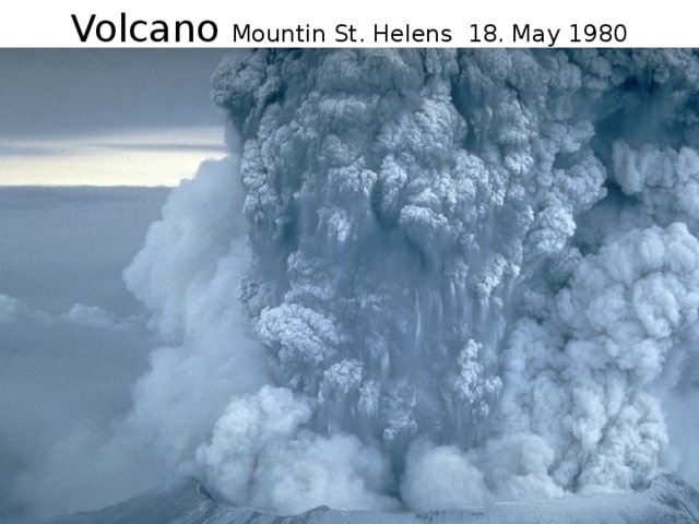 Volcano Mountin St. Helens 18. May 1980