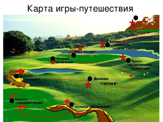 Карта игры-путешествия  ПИК»ПОБЕДА-70!»
