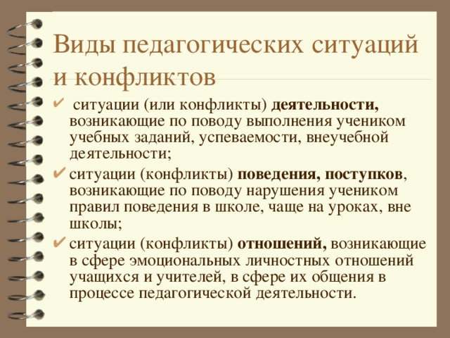 План анализа педагогической ситуации