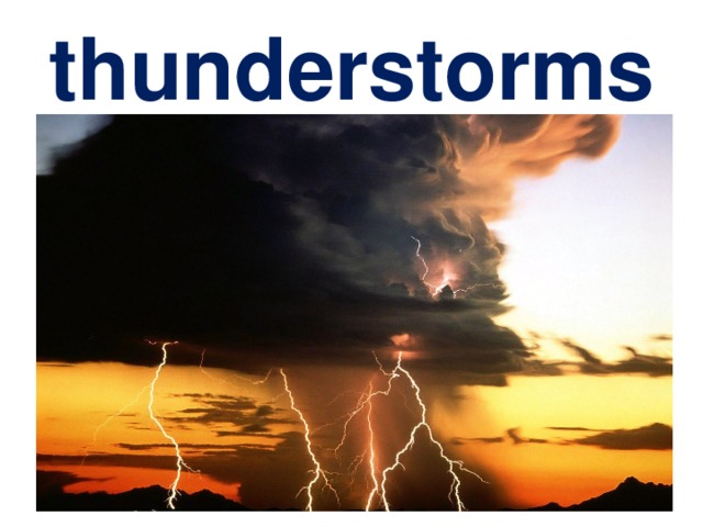 thunderstorms