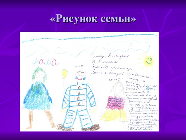 «Рисунок семьи»