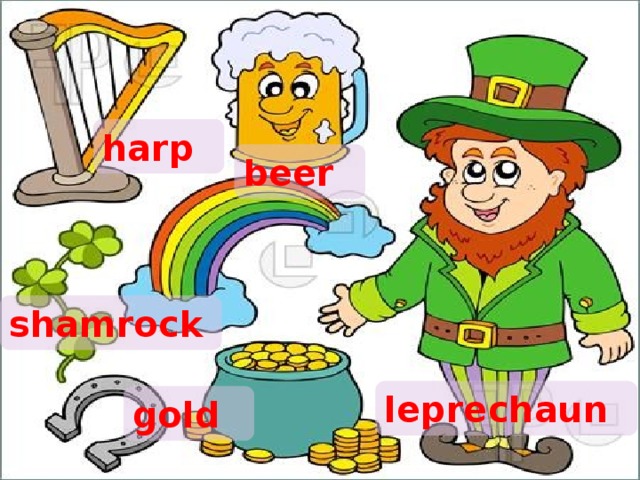 harp beer shamrock leprechaun gold