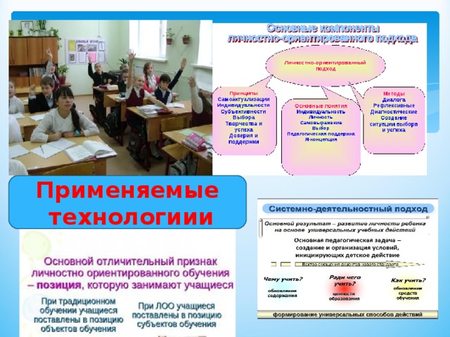 Применяемые  технологиии