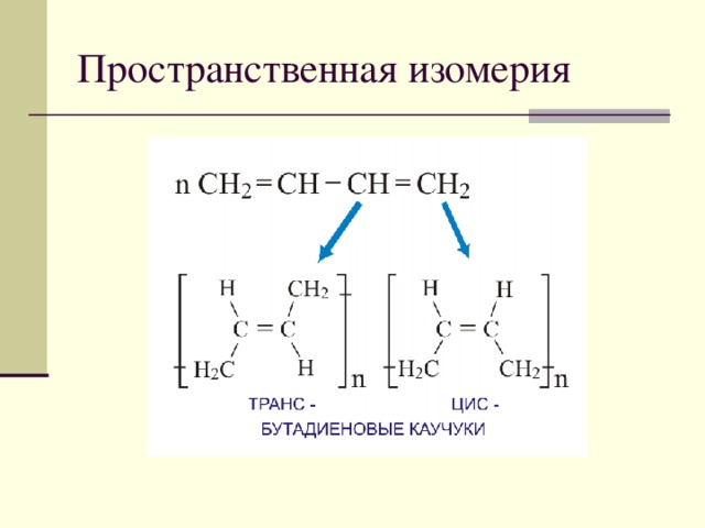 Химические свойства п СН 2 = СН – СН= СН 2 → ( –СН 2  –  СН = СН – СН 2 – )  п