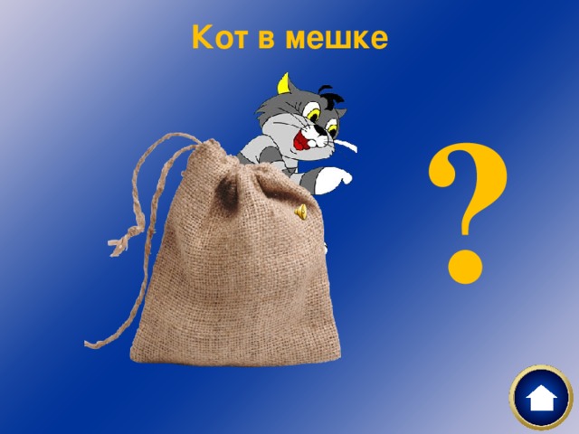 Кот в мешке ?