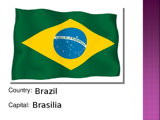 Country: Capital: Brazil Brasilia