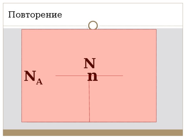 Повторение N A  n m N M n