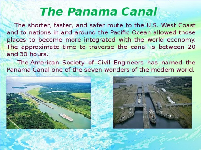 Координаты Панамского канала. Панамский канал разница уровней океанов.