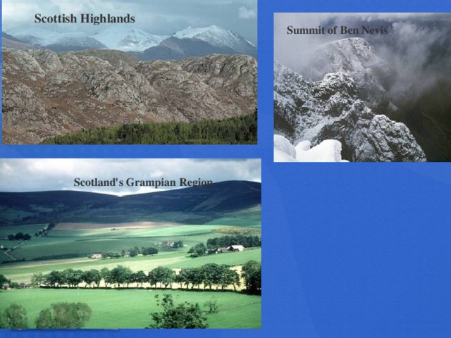 Scottish  Highlands  Summit of Ben Nevis Scotland's Grampian Region