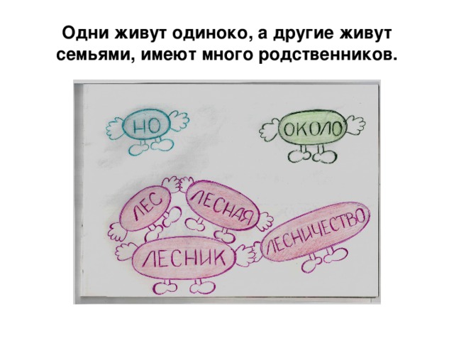 Одни живут одиноко, а другие живут семьями, имеют много родственников.