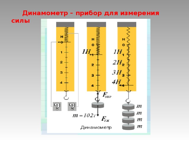 Динамометр – прибор для измерения силы