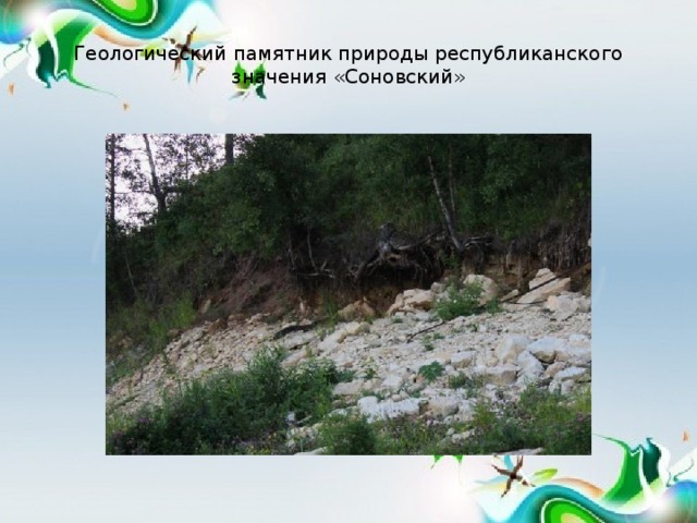 Геологический памятник природы республиканского значения «Соновский»