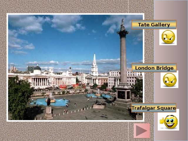 Tate Gallery London Bridge Trafalgar Square