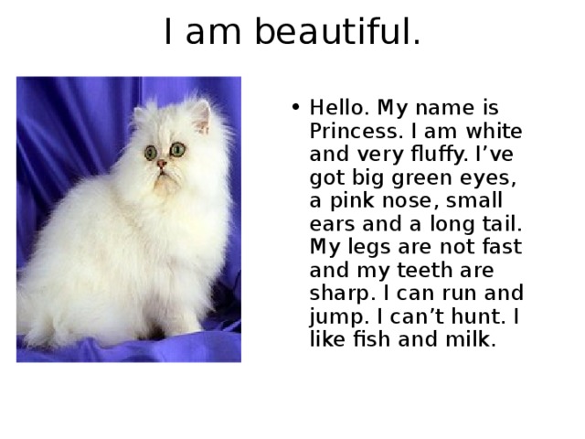 I am beautiful.