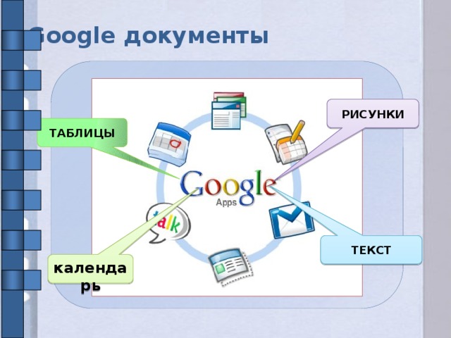 Google документы РИСУНКИ ТАБЛИЦЫ ТЕКСТ  календарь