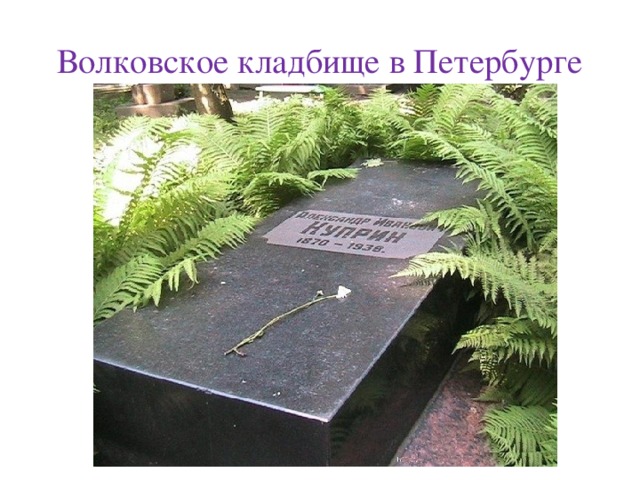 Волковское кладбище в Петербурге