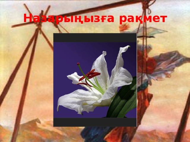 Назарыңызға рақмет