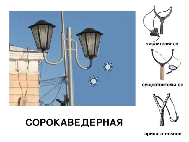 числительное существительное СОРОКАВЕДЕРНАЯ прилагательное