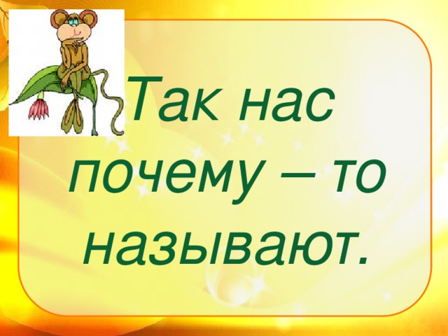 Так нас почему – то называют.