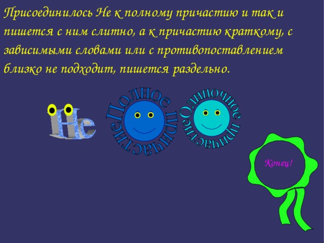 Присоединилось Не к полному причастию и так и пишется с ним слитно, а к причастию краткому, с зависимыми словами или с противопоставлением близко не подходит, пишется раздельно. Конец!