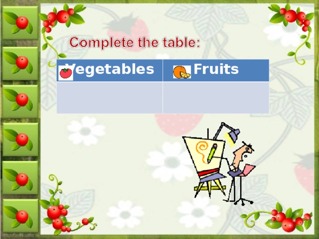 Vegetables Fruits