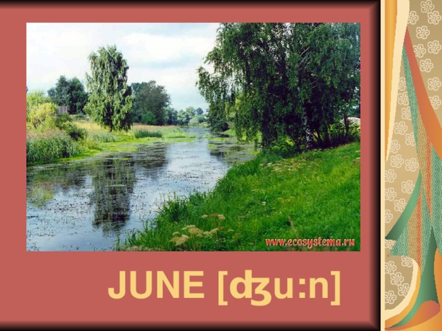 JUNE [ʤu : n]