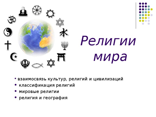 Религии  мира